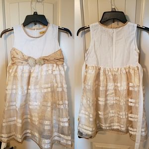 White and Gold Dress